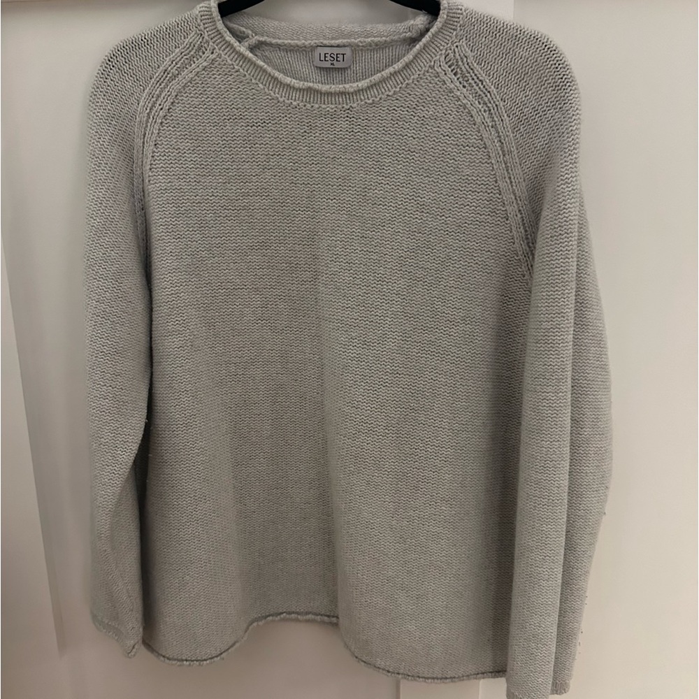 LESET Zoe Oversized Knit Sweater Top and Zoe Pants Set - Picture 3 of 11
